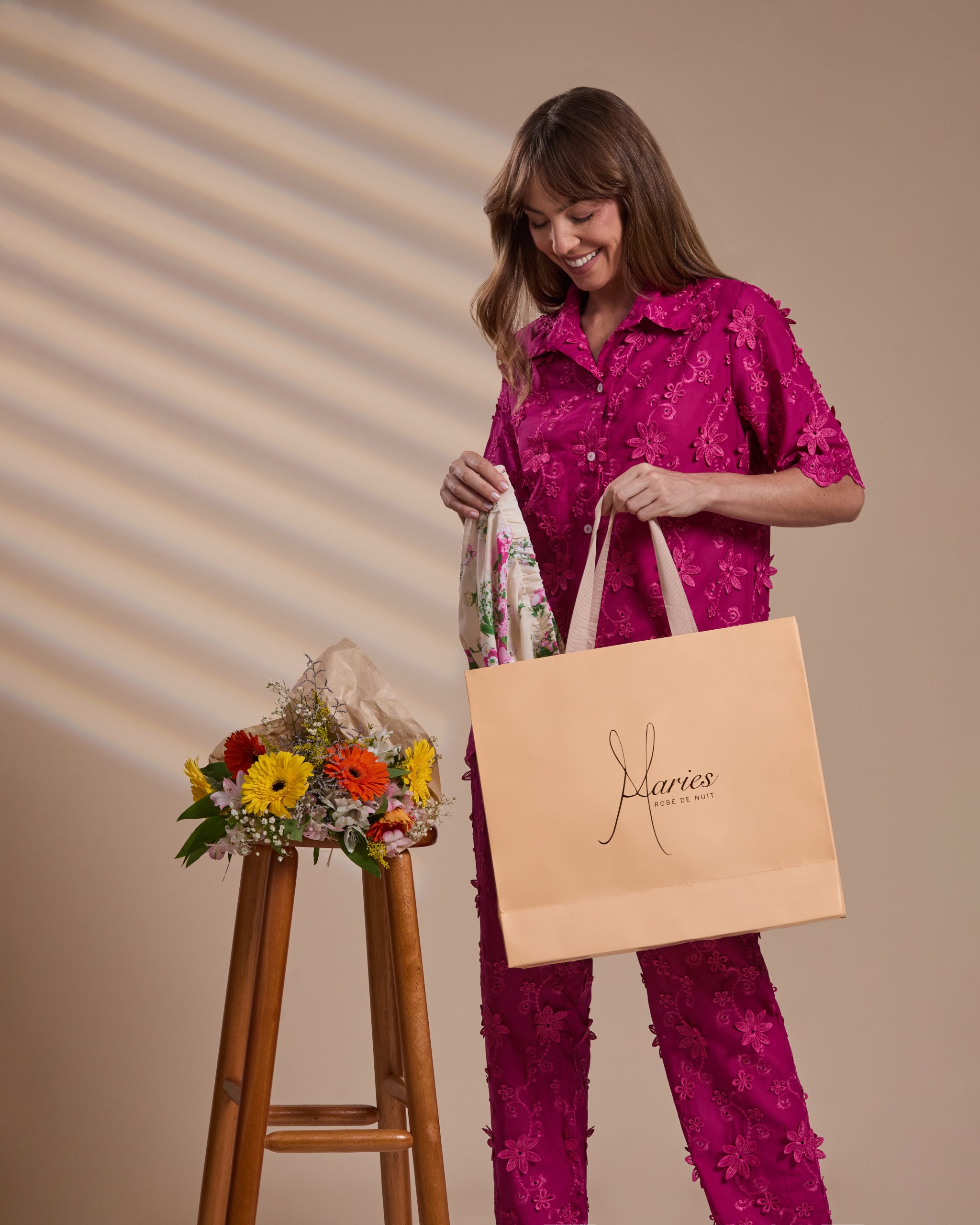 New In Maries em pijama rosa
